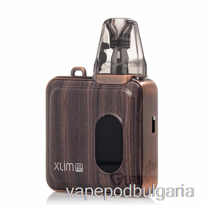 Vape 10000 Дръпки Oxva Xlim Sq Pro 30w Pod System Bronze Wood